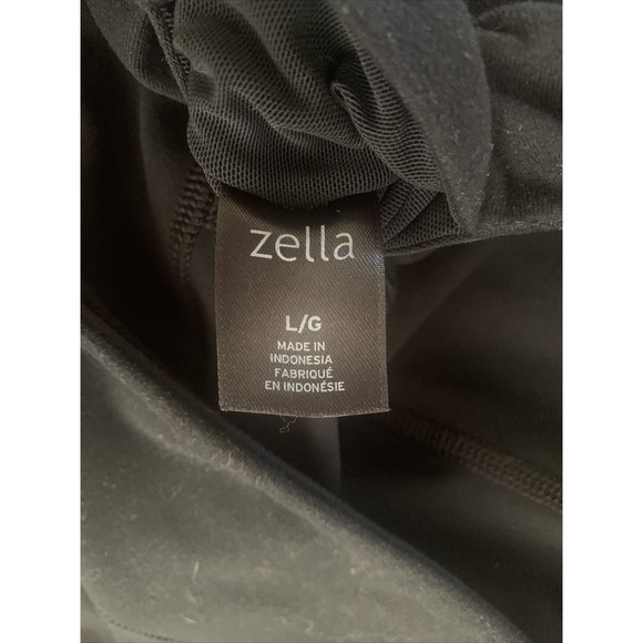 Z by Zella High Waist Black Cropped Capri Leggings Size Large Daily Crop - Picture 5 of 14